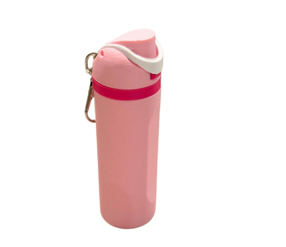 Trendy Bottle Keychain,Gifts for her ,Inspired,Collectible,High Quality,Budget,Fruit Cup, Mini Bottle Lip balm,Pink Boottle Keychain