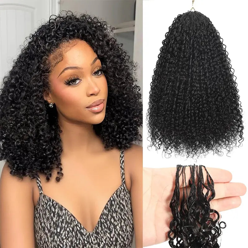 HAIR Crochet Hair Human Hair Extensions Miracle Knots Pre-Separated 50g/Pack (32-38 Strands Per Pack）– Knotless Boho Braids, 4-5 Packs for Full Head, Multiple Curly & Wave Textures Protective Hairstyles For Black Women#greenish#TikTokShopSpringGlowUp