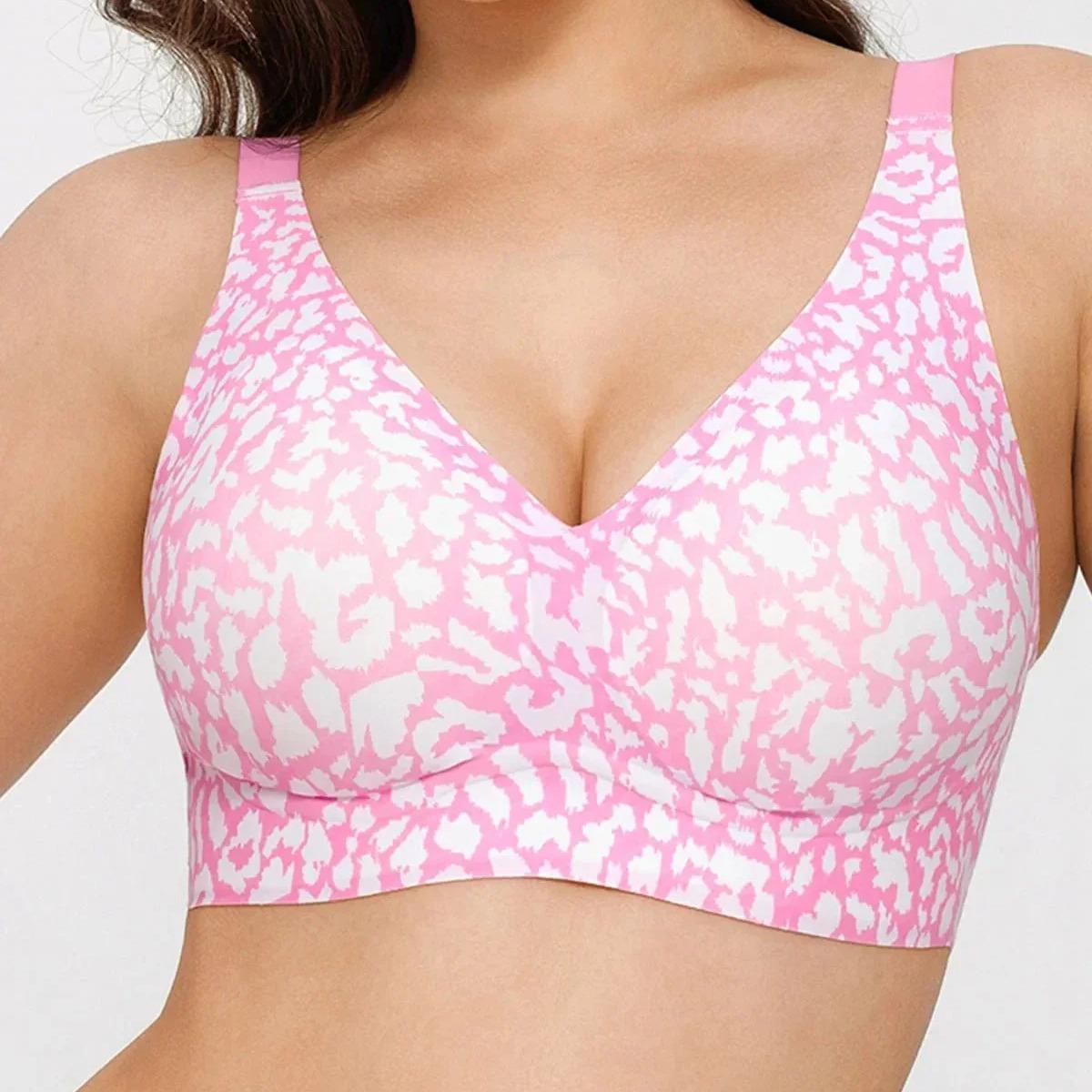 Seamless Wireless Jelly Bra - Adjustable Strapless Sexy V-Neck One-Piece Molded Cups for Comfort & Support # FallFreshness # TikTokShopLaborDaySale