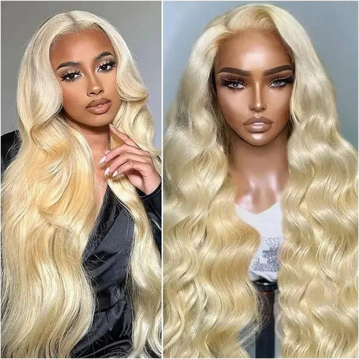 Tuneful HD Transparent 13x6 Lace Front Hair Wigs P4/27 Highlight Raw Brazilian Body Wave Pre Plucked Human Hair Wig 180 Density 99j Lace Frontal Wigs For Women