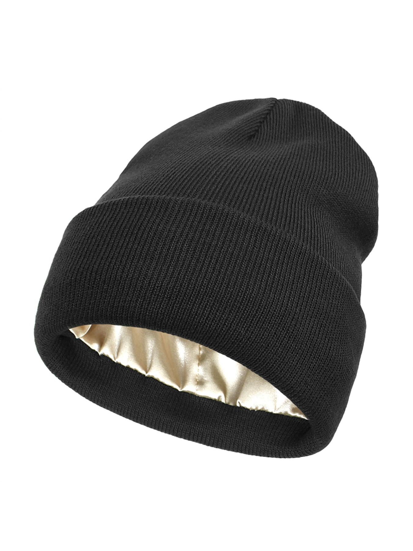 Cozy Solid Color Satin Lining Bonnet Hats, Hat for Men & Women, Bonnet Hats Suitable for Fall Streetwear Fall Clothing, Outdoor Sports, Skiing, Back To School, Fall Outfits, Fall Freshness, Coolfashionguy 70s，2015 Hats
