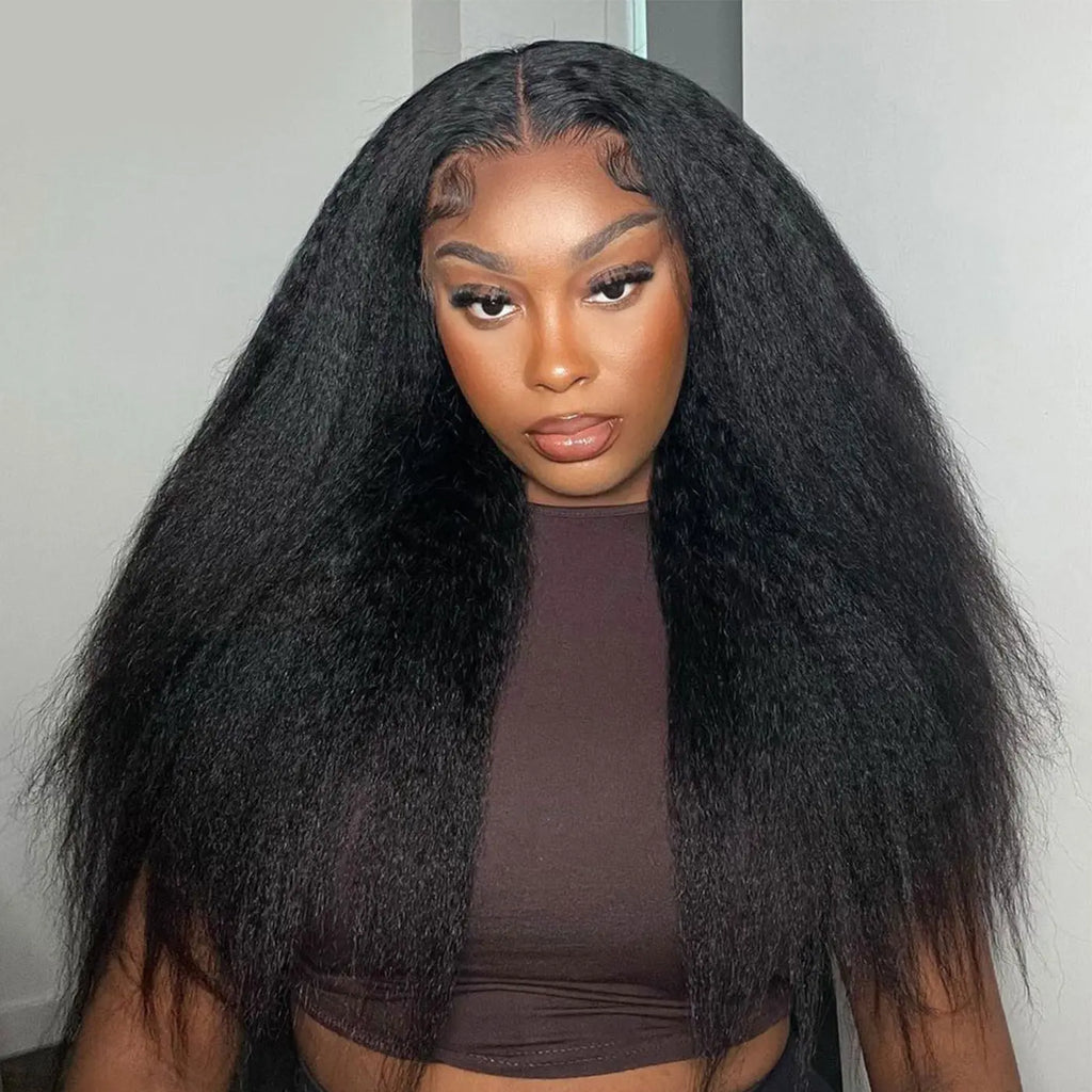 [Free Upgraded]  HAIR Wear And Go Glueless Wigs Pre Cut 7x5 HD Straight Lace Human Hair Wigs Pre Bleached Tiny Knots Beginner Friendly #TikTokShopBlackFriday