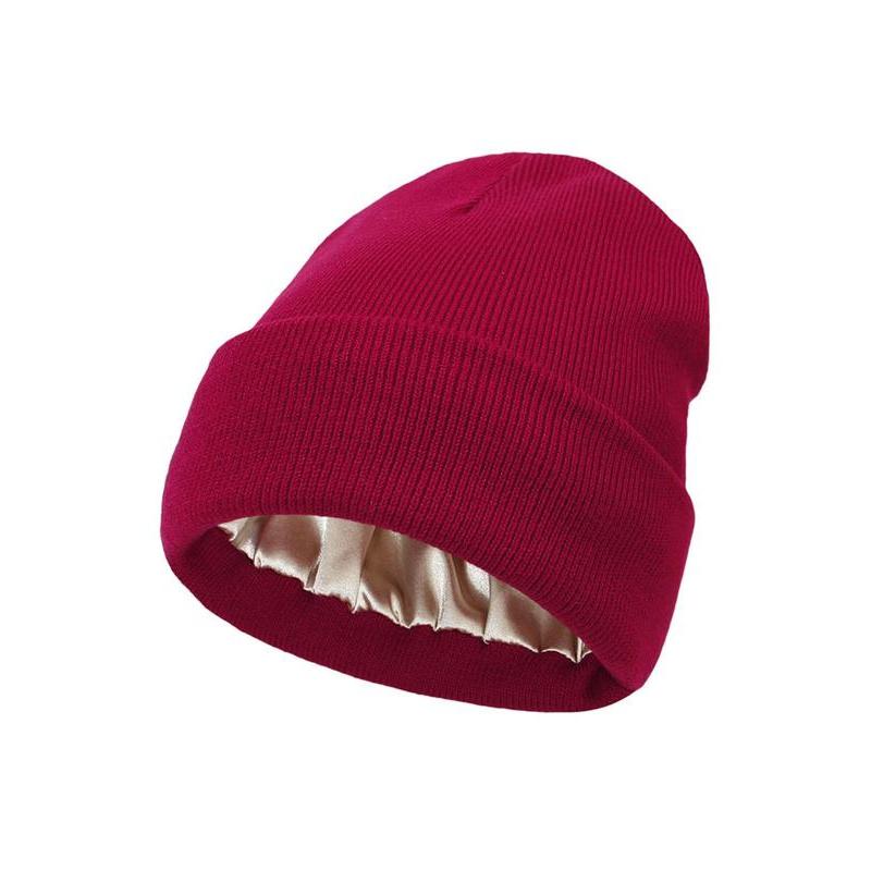 Cozy Solid Color Satin Lining Bonnet Hats, Hat for Men & Women, Bonnet Hats Suitable for Fall Streetwear Fall Clothing, Outdoor Sports, Skiing, Back To School, Fall Outfits, Fall Freshness, Coolfashionguy 70s，2015 Hats