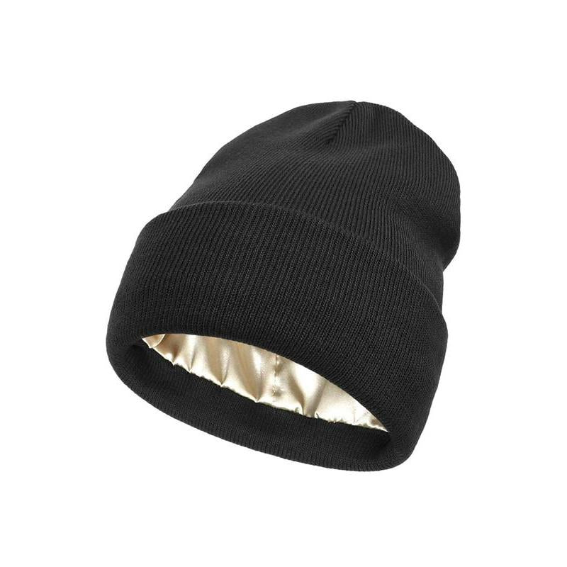 Cozy Solid Color Satin Lining Bonnet Hats, Hat for Men & Women, Bonnet Hats Suitable for Fall Streetwear Fall Clothing, Outdoor Sports, Skiing, Back To School, Fall Outfits, Fall Freshness, Coolfashionguy 70s，2015 Hats
