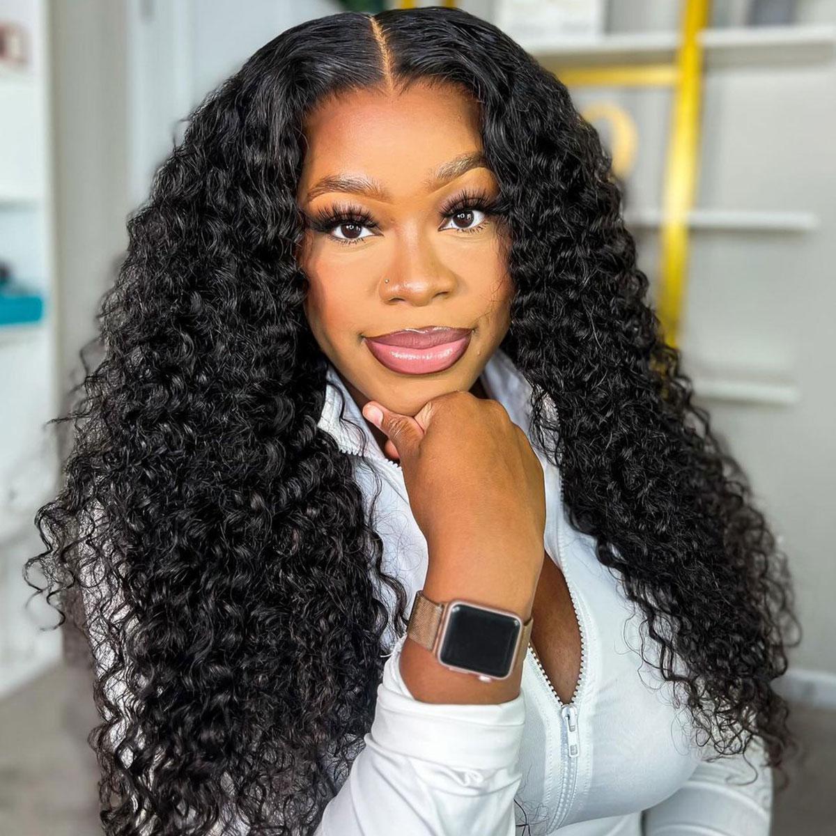 [Special Deal]  HAIR Water Wave Wear Go Glueless Wig Pre Cut 7x5 Lace Pre Everything Human Hair Wigs For Beginners