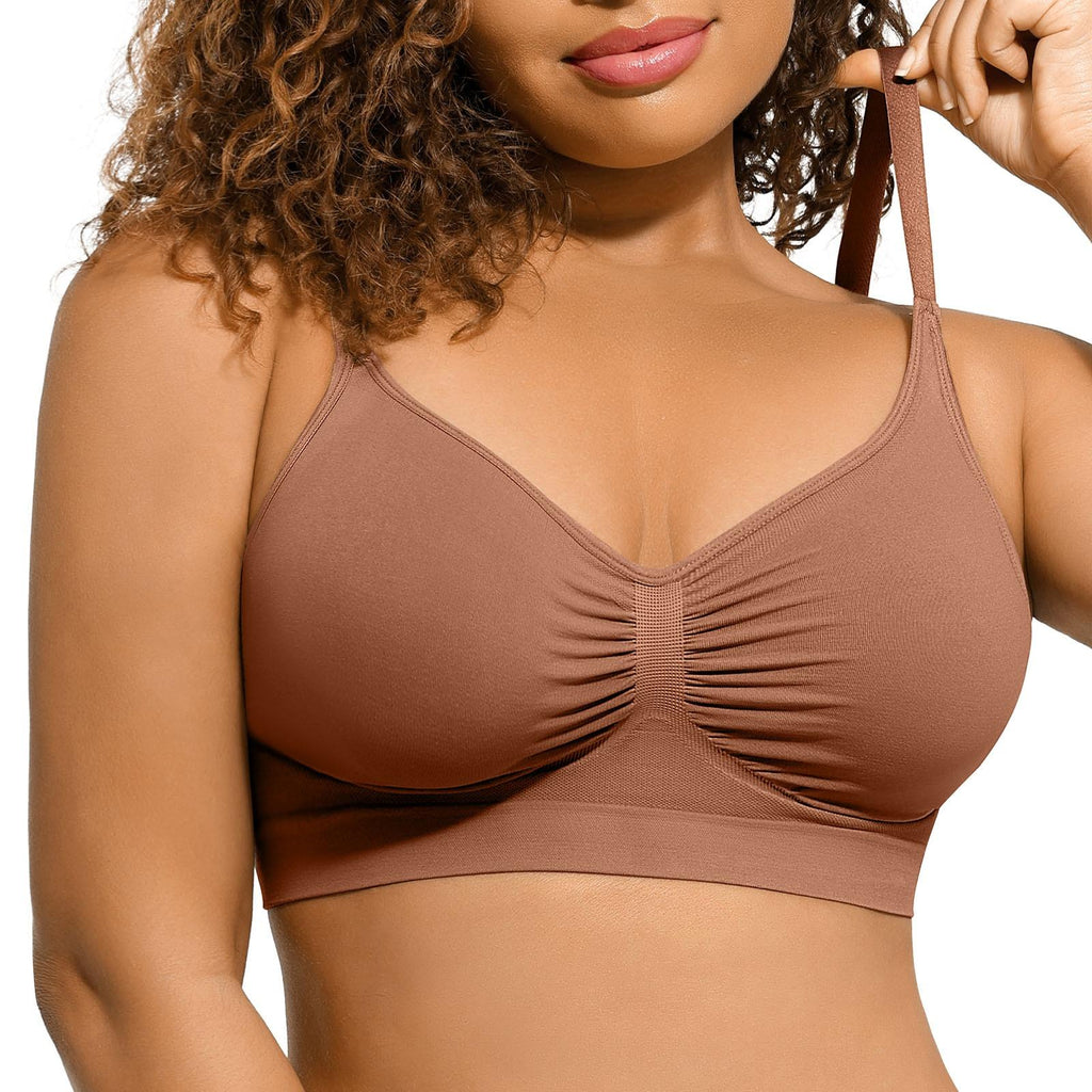Women's Wireless Sculpt Bra Comfort Bralettes No Underwire Unlined Cami Bra Seamless Tshirt Bras Sports Bra Bralette Basic Comfortable Fit Womenswear Everyday Deals For You Days 2025