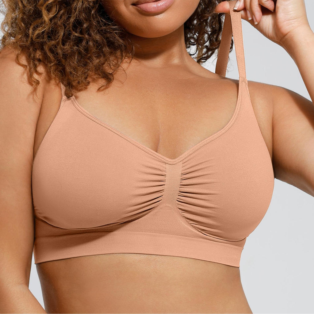 Women's Wireless Sculpt Bra Comfort Bralettes No Underwire Unlined Cami Bra Seamless Tshirt Bras Sports Bra Bralette Basic Comfortable Fit Womenswear Everyday Deals For You Days 2025