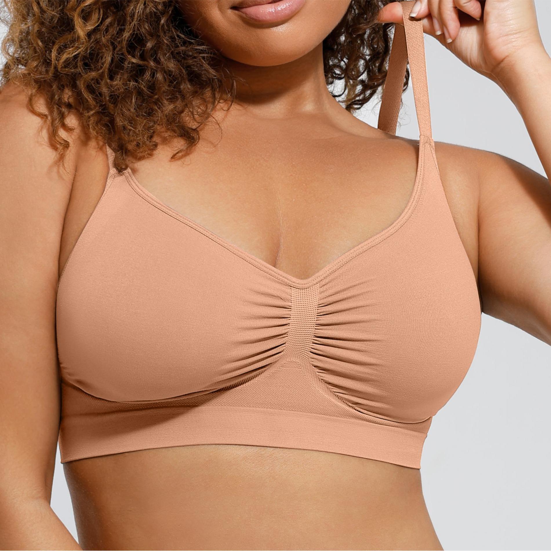 Women's Wireless Sculpt Bra Comfort Bralettes No Underwire Unlined Cami Bra Seamless Tshirt Bras Sports Bra Bralette Basic Comfortable Fit Womenswear Everyday Deals For You Days 2025