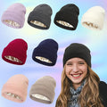 Luxurious Soft Satin Lined Beanie Hats - Stretchy Elastic Knit, Rich Solid Colors, Ultra-Lightweight Winter Warmth - Snug Cuffed Skull Cap For Unisex, Perfect Casual Style For Women & Men