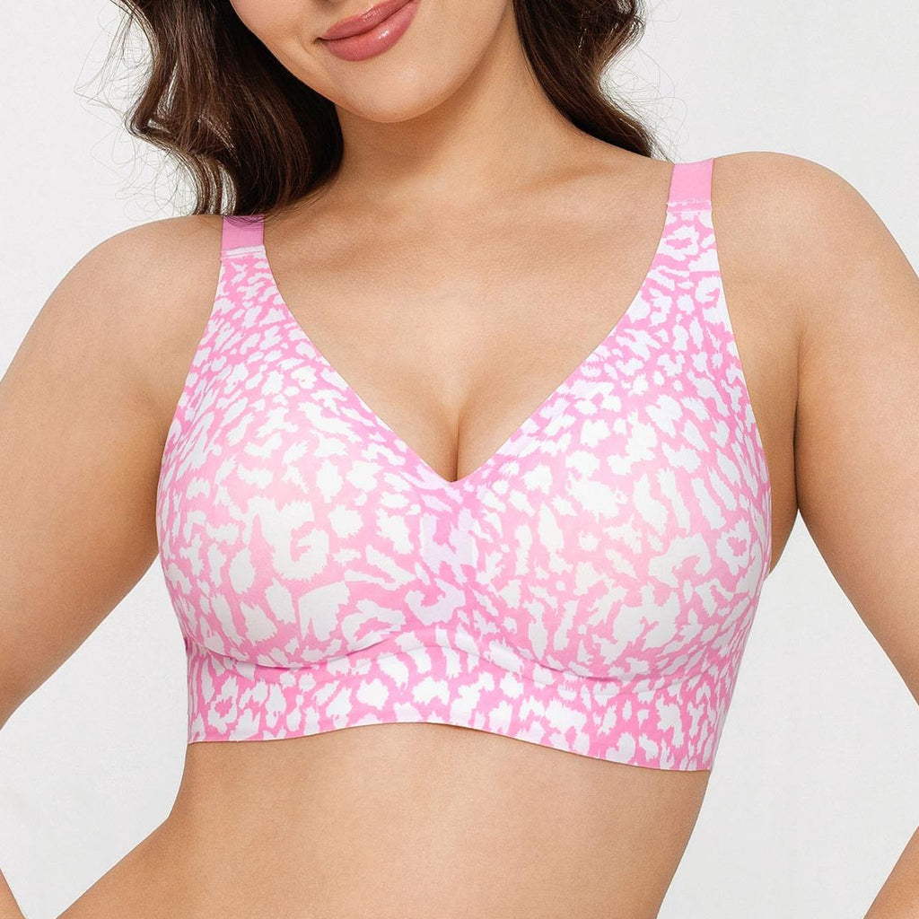 Seamless Wireless Jelly Bra - Adjustable Strapless Sexy V-Neck One-Piece Molded Cups for Comfort & Support # FallFreshness # TikTokShopLaborDaySale