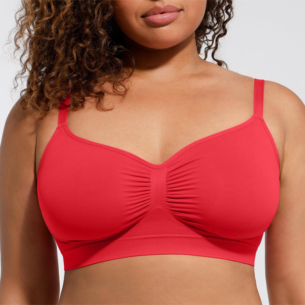 Women's Wireless Sculpt Bra Comfort Bralettes No Underwire Unlined Cami Bra Seamless Tshirt Bras Sports Bra Bralette Basic Comfortable Fit Womenswear Everyday Deals For You Days 2025