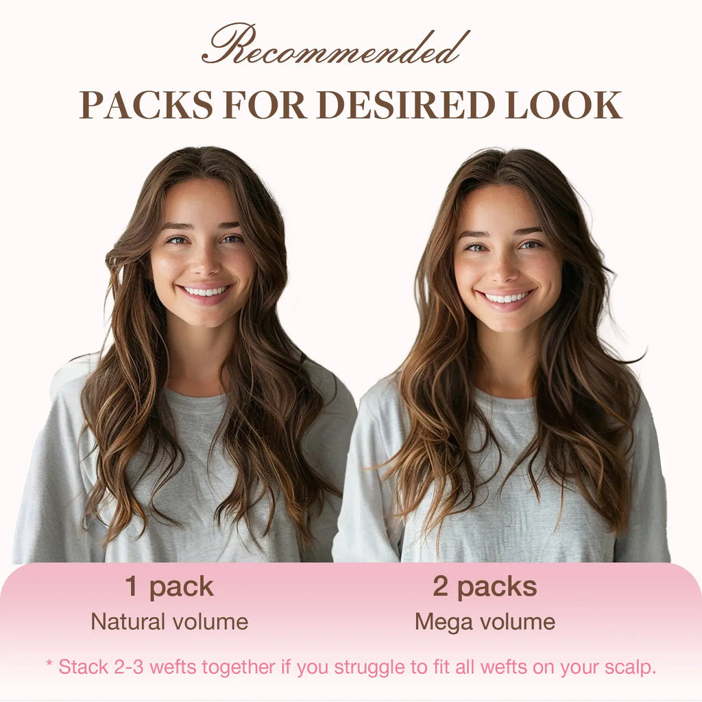 Hair Extensions Clip in Human Hair Natural Straight Remy Hair Easy To Style Soft Clip ins for Women