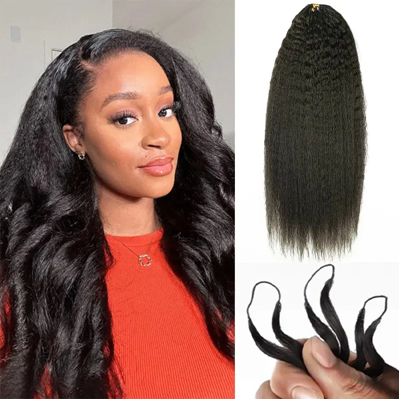 HAIR Crochet Hair Human Hair Extensions Miracle Knots Pre-Separated 50g/Pack (32-38 Strands Per Pack）– Knotless Boho Braids, 4-5 Packs for Full Head, Multiple Curly & Wave Textures Protective Hairstyles For Black Women#greenish#TikTokShopSpringGlowUp