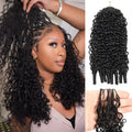 HAIR Crochet Hair Human Hair Extensions Miracle Knots Pre-Separated 50g/Pack (32-38 Strands Per Pack）– Knotless Boho Braids, 4-5 Packs for Full Head, Multiple Curly & Wave Textures Protective Hairstyles For Black Women#greenish#TikTokShopSpringGlowUp