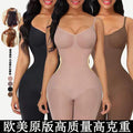 European and American Cross-Border One-Piece Shapewear Belly Control Butt Lifting Boxer Briefs Open-Crotch Postpartum Slimming Garment Chest Support Strap Corset