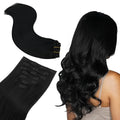 Hair Extensions Clip in Human Hair Natural Straight Remy Hair Easy To Style Soft Clip ins for Women